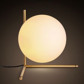 Simple glass ball table lamp (Option: Warm light-EU)