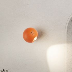 Creative Bedside-use Wall Lamp Punch-free Magnetic (Option: Warm Light-Induction)