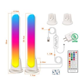 LED Computer Phantom Desktop WIFI Atmosphere Light (Option: WIFI Bluetooth two white-10W US)