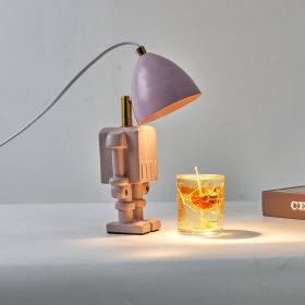 Robot Aromatherapy Wax Lamp Simple Fragrance Table Lamp (Option: EU-Purple)